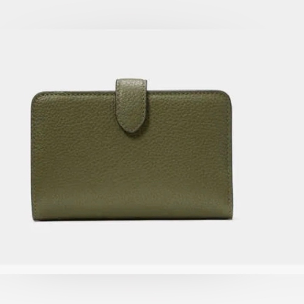NWT Kate Spade Forest Olive Green Leather Wallet - Picture 3 of 6